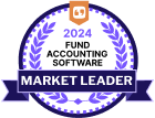 Featured Customers Fund Accounting software market leader badge